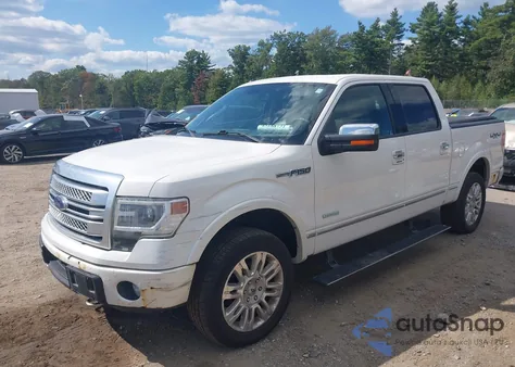 2014 Ford F-150 Platinum z USA, uszkodzony, nr VIN 1FTFW1ET5EFA65786
